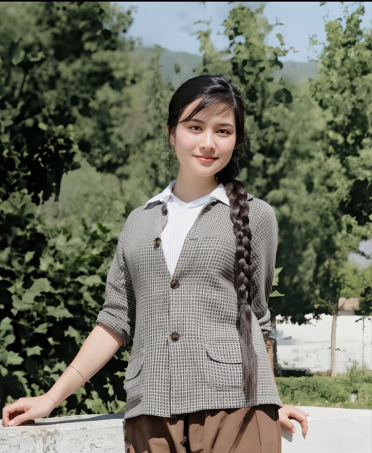 老电影《五朵金花》
里的拖拉机手金花，
洪晃曾评价她“美如妖精”，
后来随夫赴美