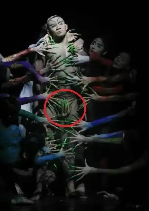 7月24日，某知名摄影师分享了杨丽萍舞剧《春之祭》的舞台照。网友见状，直呼辣眼睛