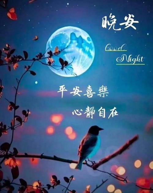 晚安 结束整日的奔波，放下心中纷杂的念头，和所有烦恼暂时告别。愿晚风拂去疲惫，伴
