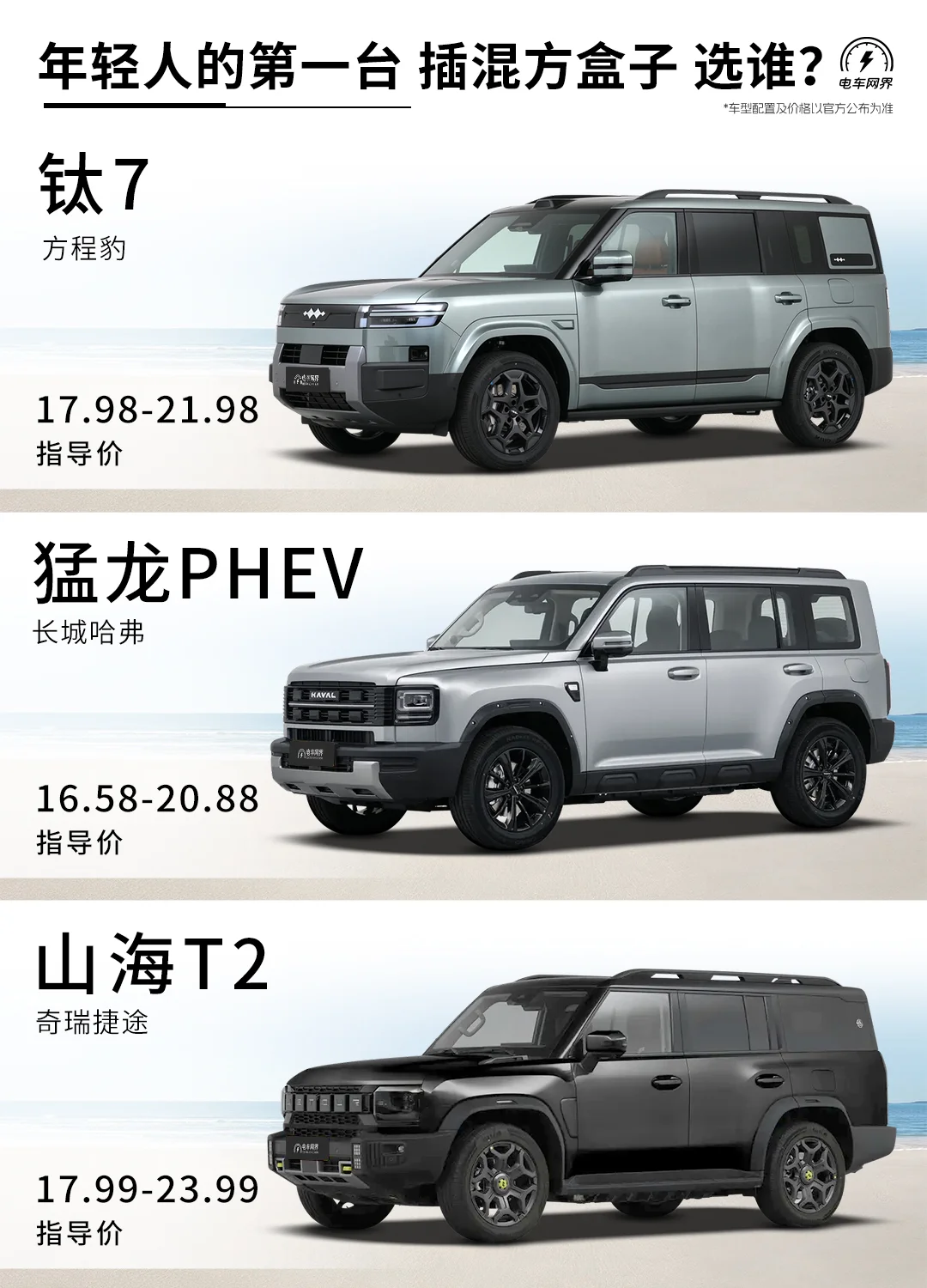 年轻人的第一台插混方盒子🚗选谁❓