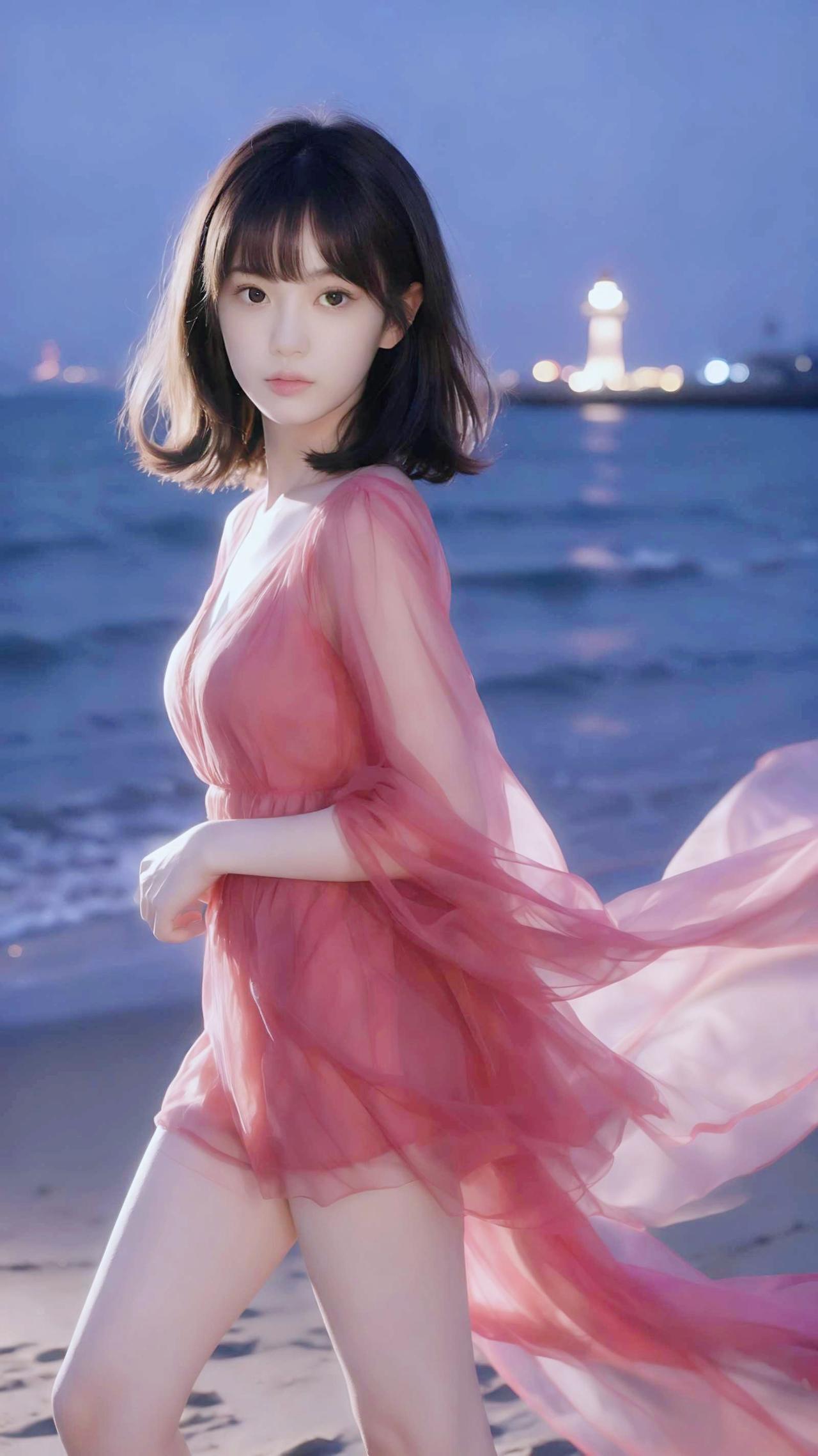 粉裙与浪花，是夏日最好的诗
