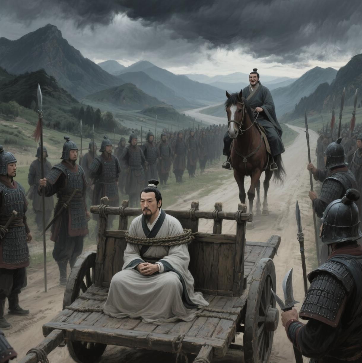 公元前353年，魏国大梁

孙膑坐在木轮椅上，膝盖以下空荡荡的。他握着竹简的手在