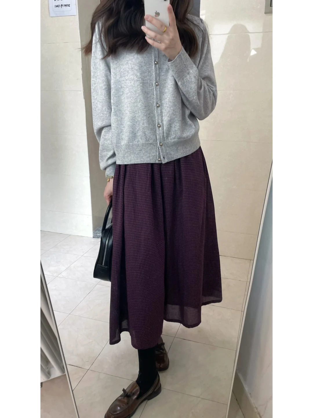 早秋通勤穿搭/羊绒针织衫