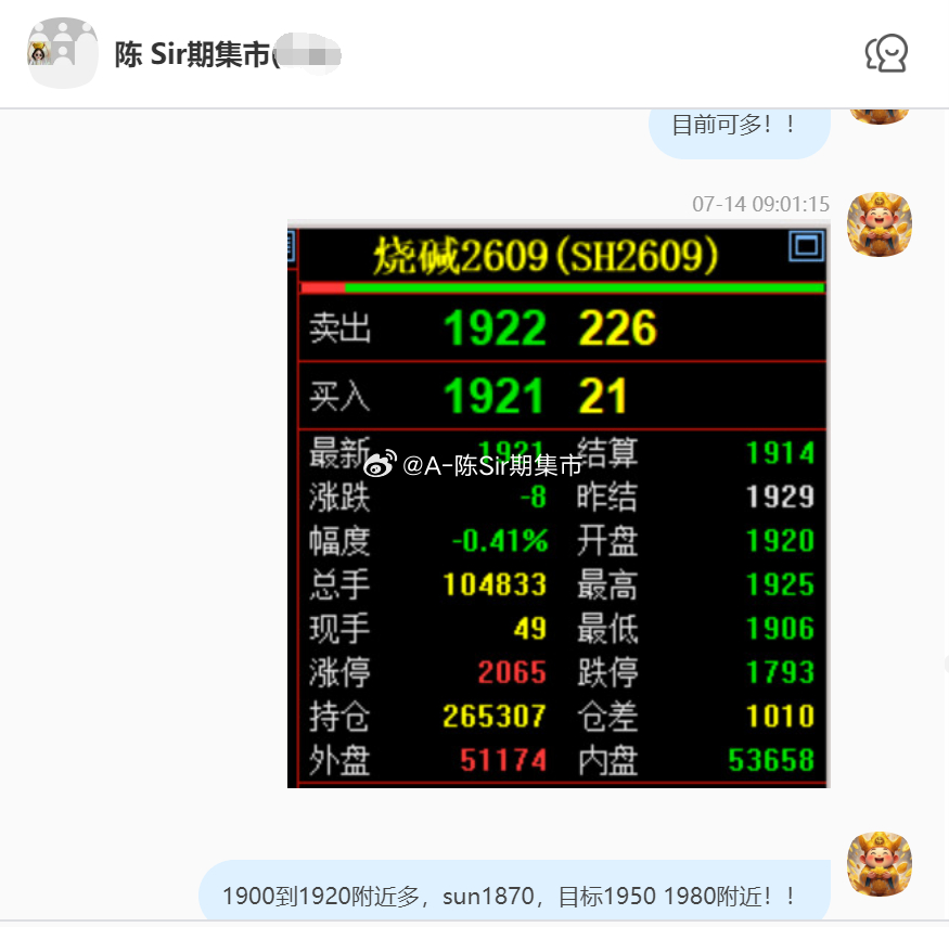 2026/7/15第一单【2609烧碱】烧碱完成45点！135点的lirun！烧
