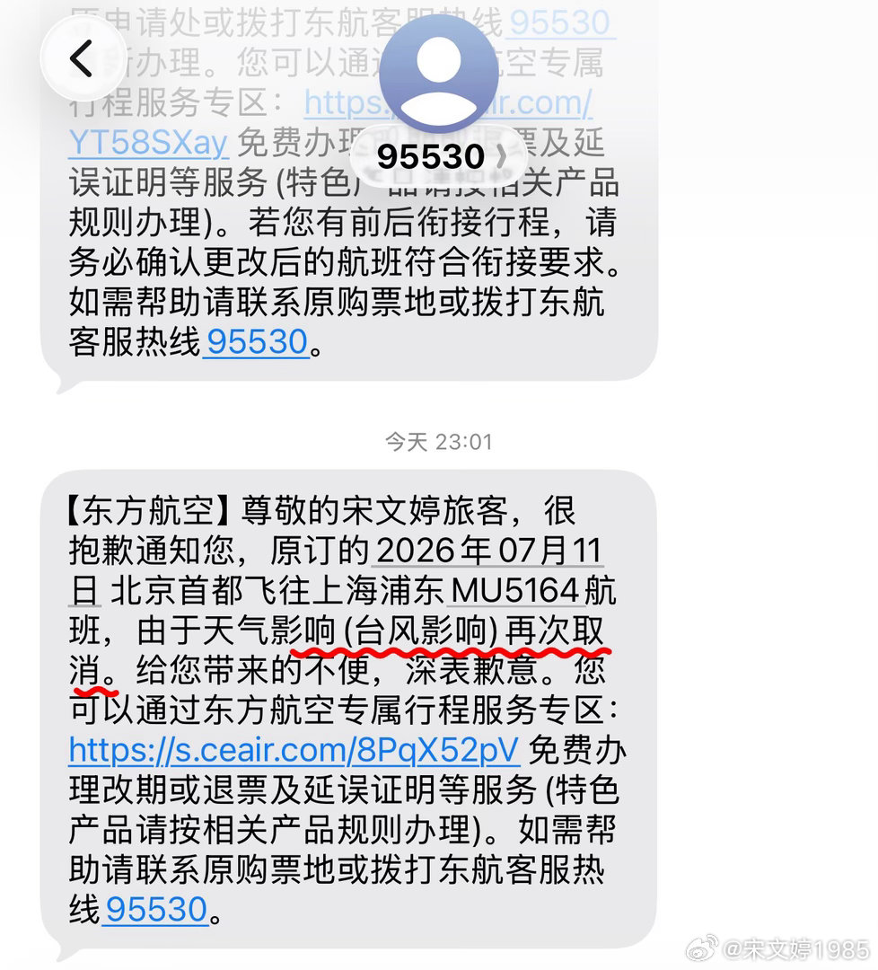 天意不可违“再次”划重点东航已经取消好几个航班了（明晚还想准时进虹桥机场？？？）