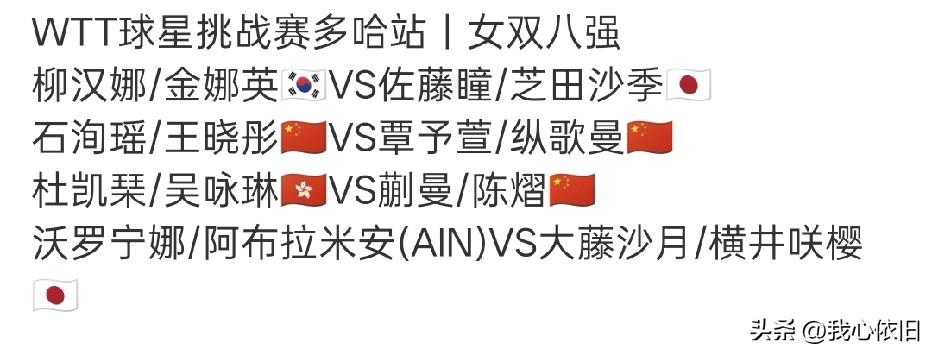 国乒终于输了，在10连胜后拿到了WTT多哈挑战赛正赛的首场失利。

林诗栋与梁靖