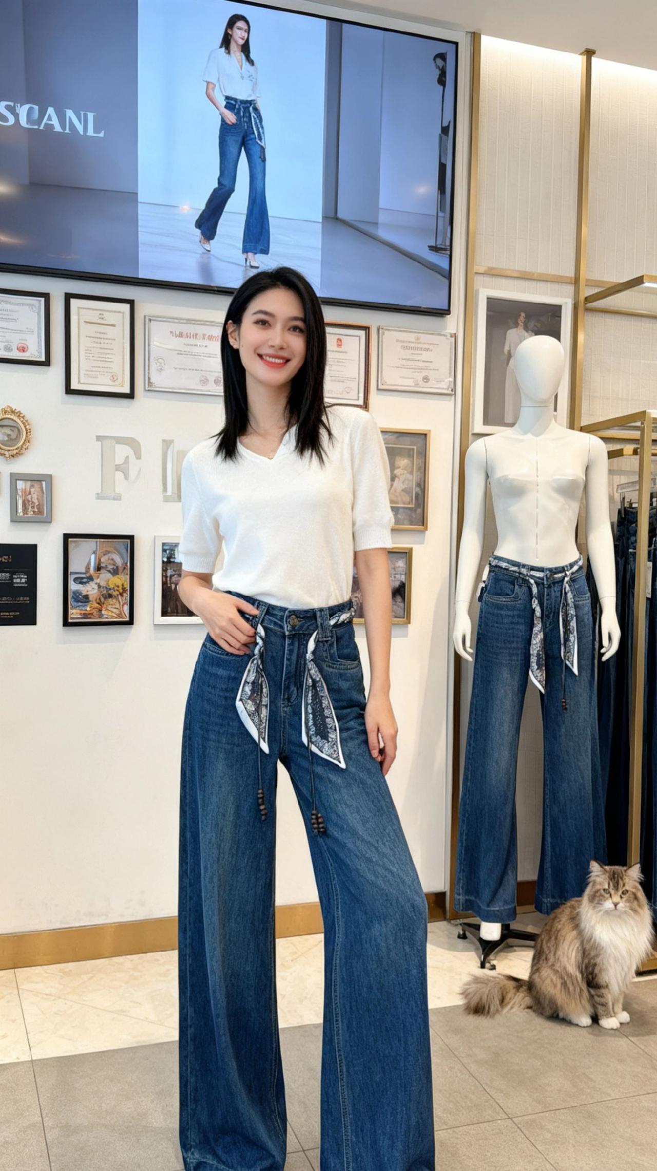 每日分享 牛仔裤 强烈推荐 穿搭 显高显瘦显腿长