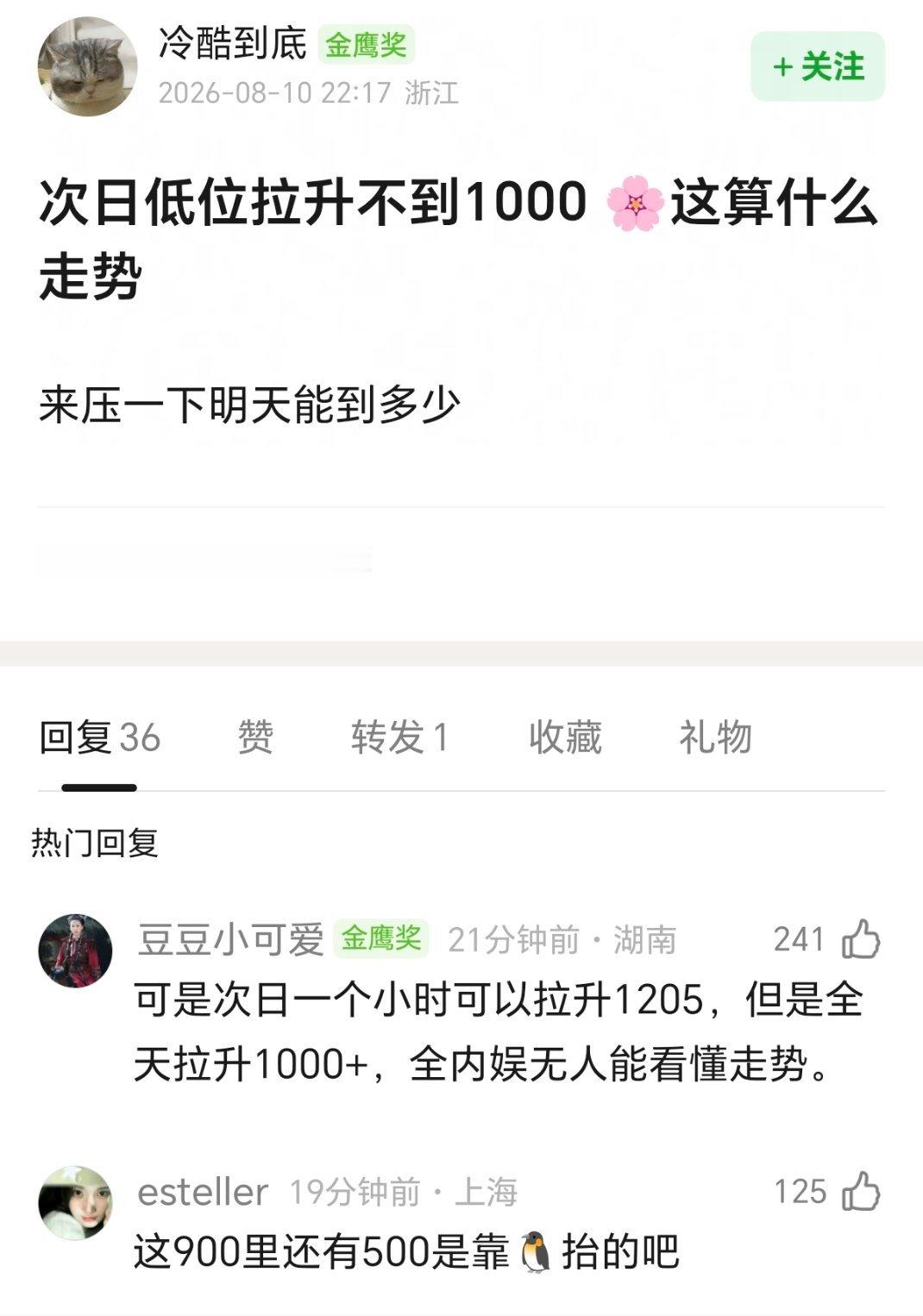 花开锦绣第二天，只小小发笑了一小时这次南镇看首页评价好像也不怎么给力 