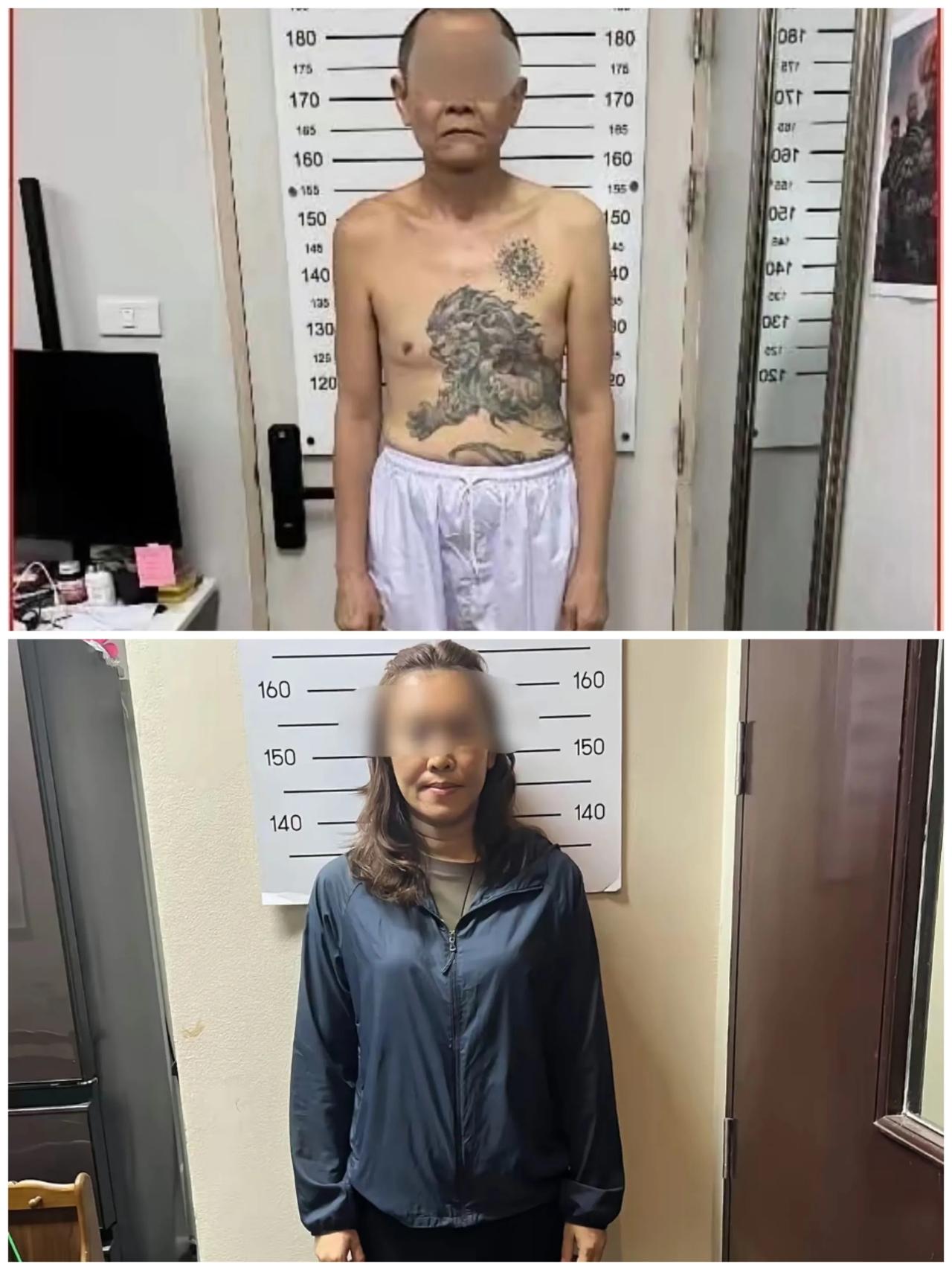 泰国高僧和信徒玩被抓拍身高尺寸照。