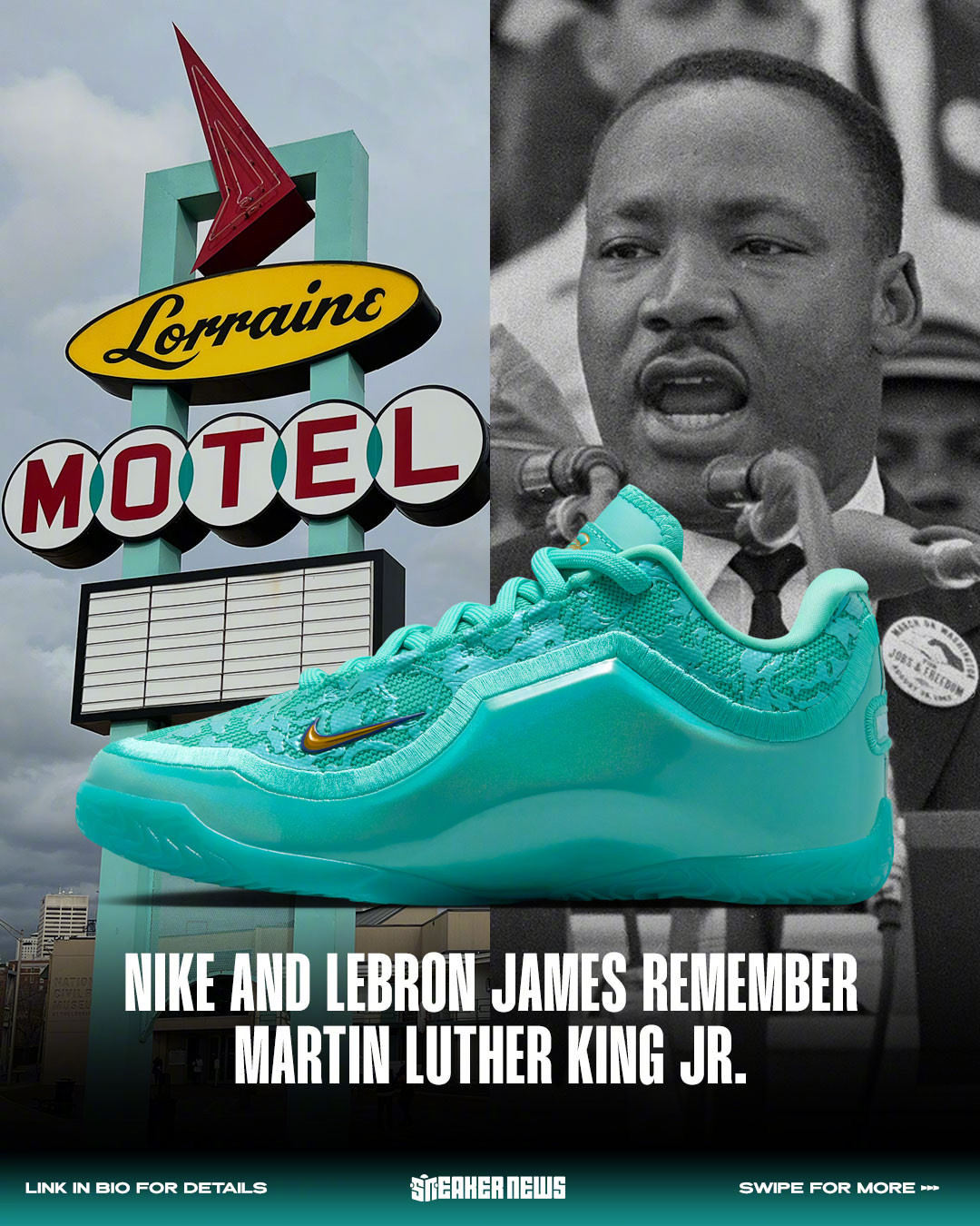 Nike LeBron 23 “Honor The King” 配色采用孟菲斯洛