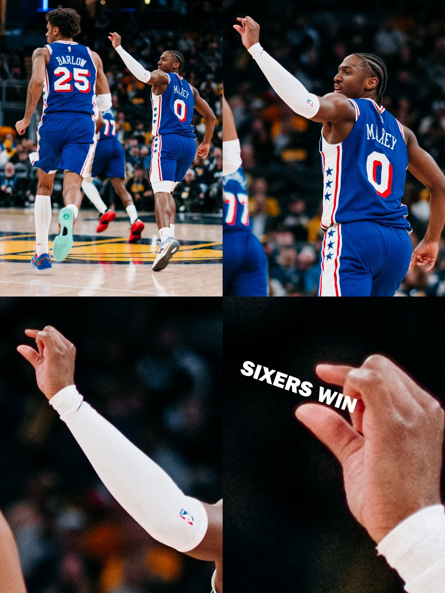 轻松拿捏！全场比赛结束：76人队客场135-114战胜步行者队，球队取得两连胜！