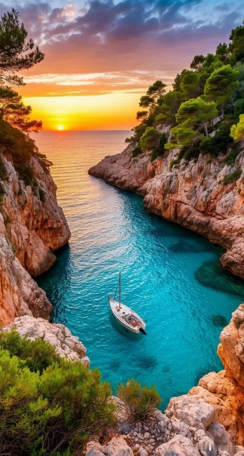 晨起读君文，
心窗豁然开。
笔落烟霞生，
朝露忘初昕。