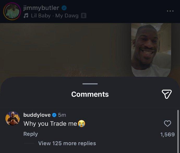 希尔德在巴特勒ins下面留言：为什么要交易我😭？”

这哥俩是老冤家了，天天互