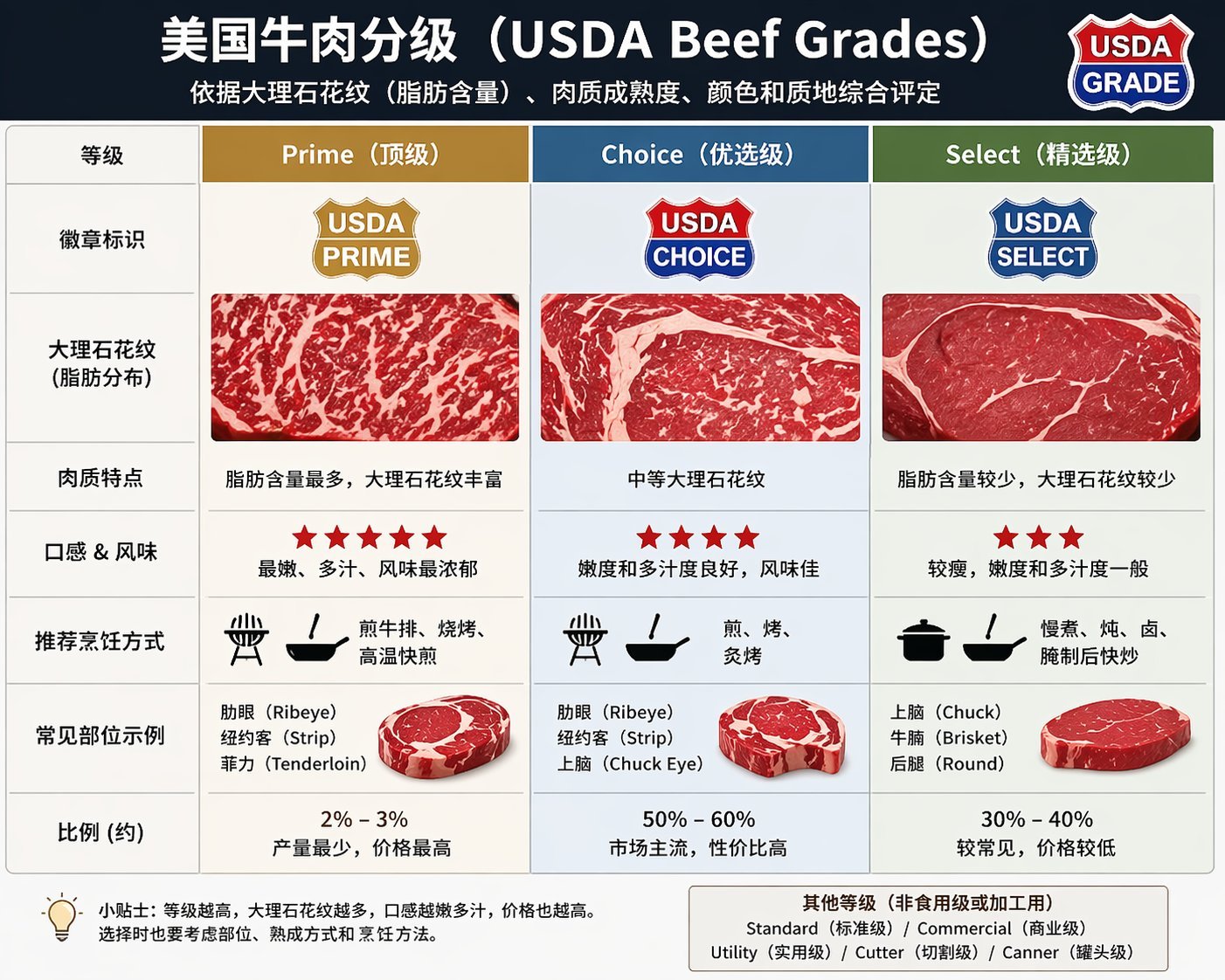 美国牛肉分级 