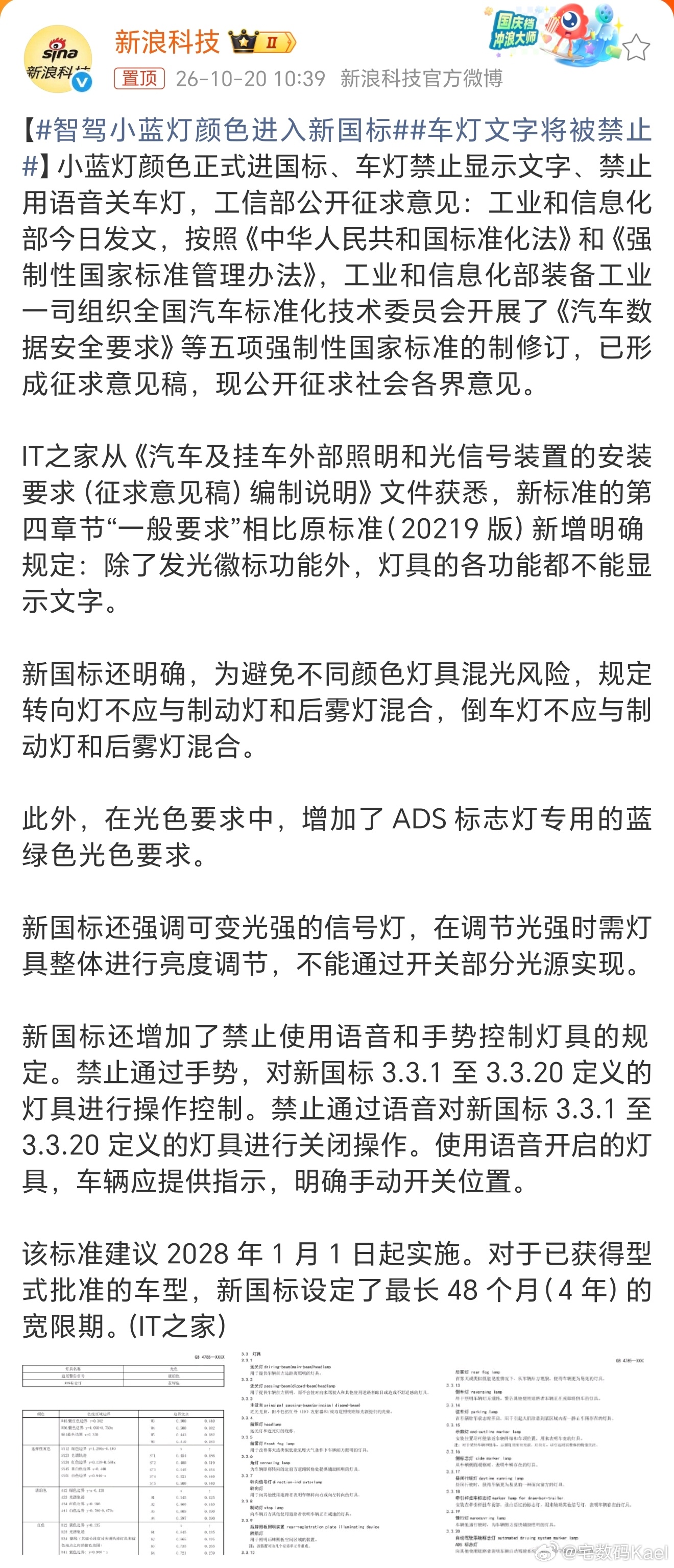 智驾小蓝灯颜色进入新国标 挺好，没必要「小蓝灯」一刀切，以后L3自动驾驶开启了，