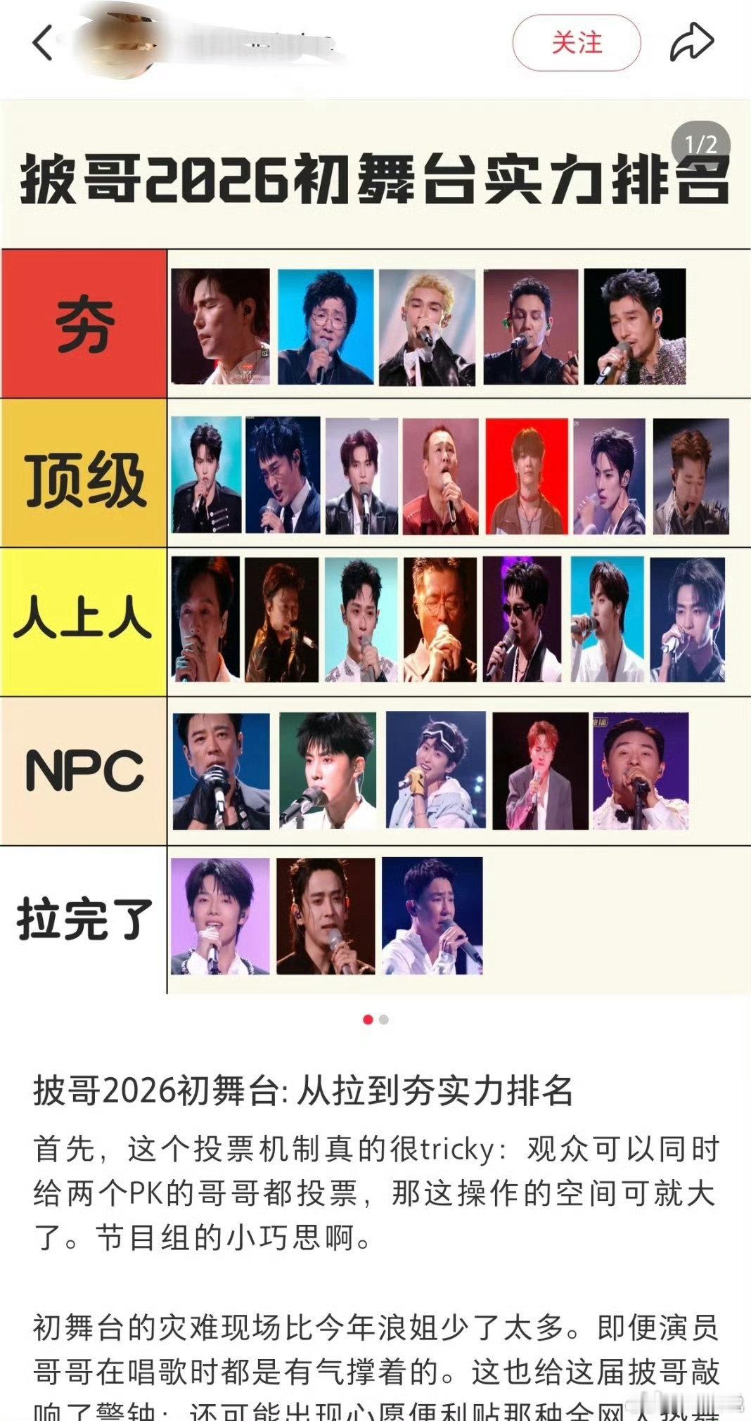 锐评披荆斩棘2026披荆斩棘 主观锐评披哥舞台，小沈阳的突破、孙楠的稳，王赫野米