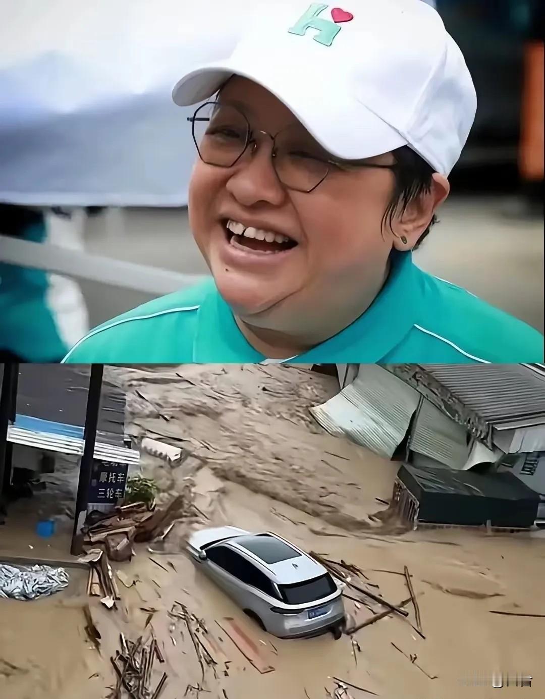 一场暴雨，
算是把娱乐圈的遮羞布给扯下来了
别的明星都在给广西捐物资，那个天天喊