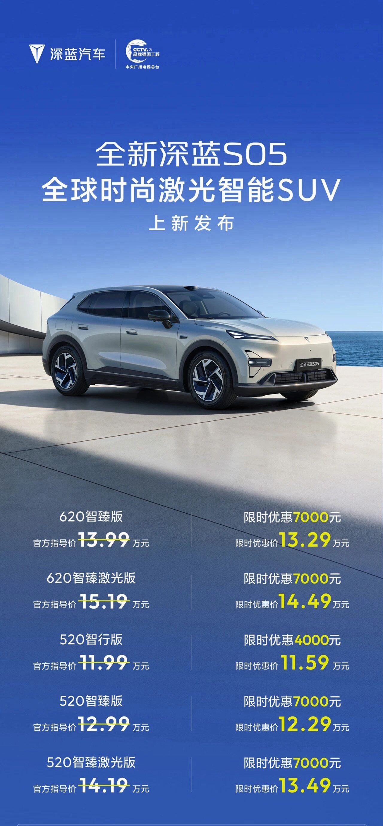 11.99万元起，全新深蓝S05真的有竞争力吗？看上去门槛不高，但真正主打的激光