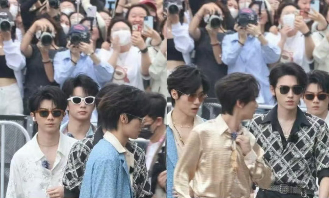 时代少年团港风路透时代少年团港风墨镜look 今天的时代少年团是港风墨镜look