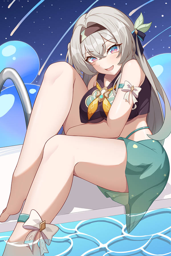 流萤泳装图cr：滨狛人阿鹏 