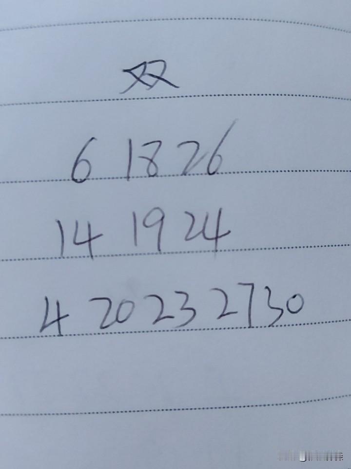 双色球26046期这三组号码，每组只考虑一个号码，第一组中06、18、26首先排