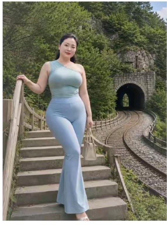 无题
美女休闲去爬山；
来到风景隧道口；
隧道大约两千里；
专走火车通行的；
至