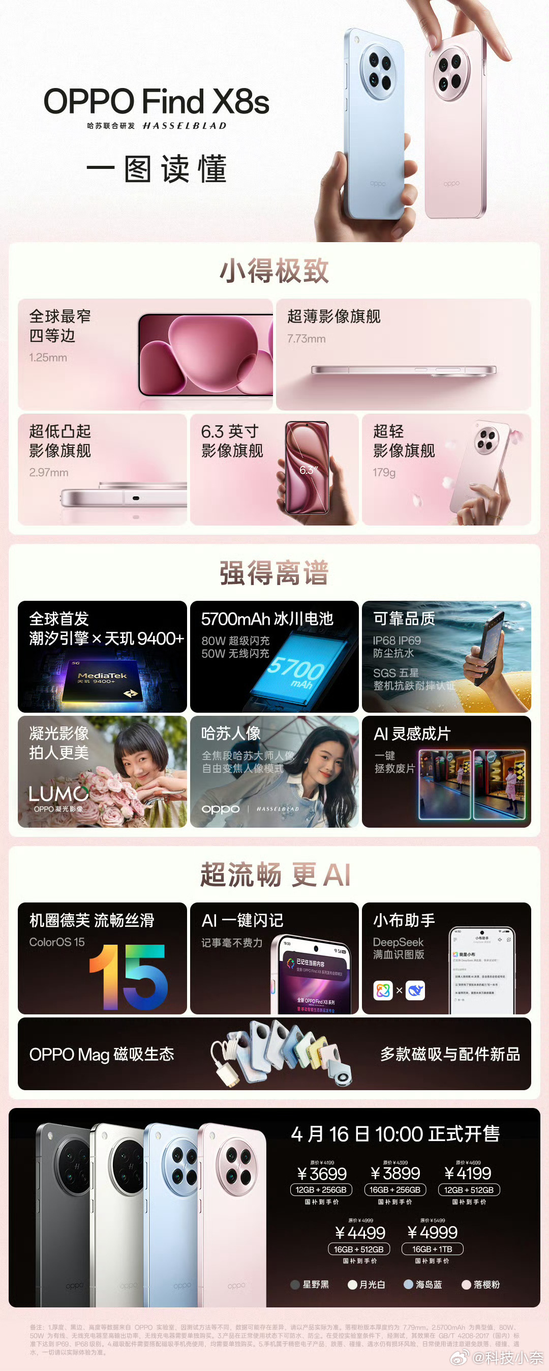 价格来了！OPPO Find X8s和X8s+国补后，都是3699起！OPPO 
