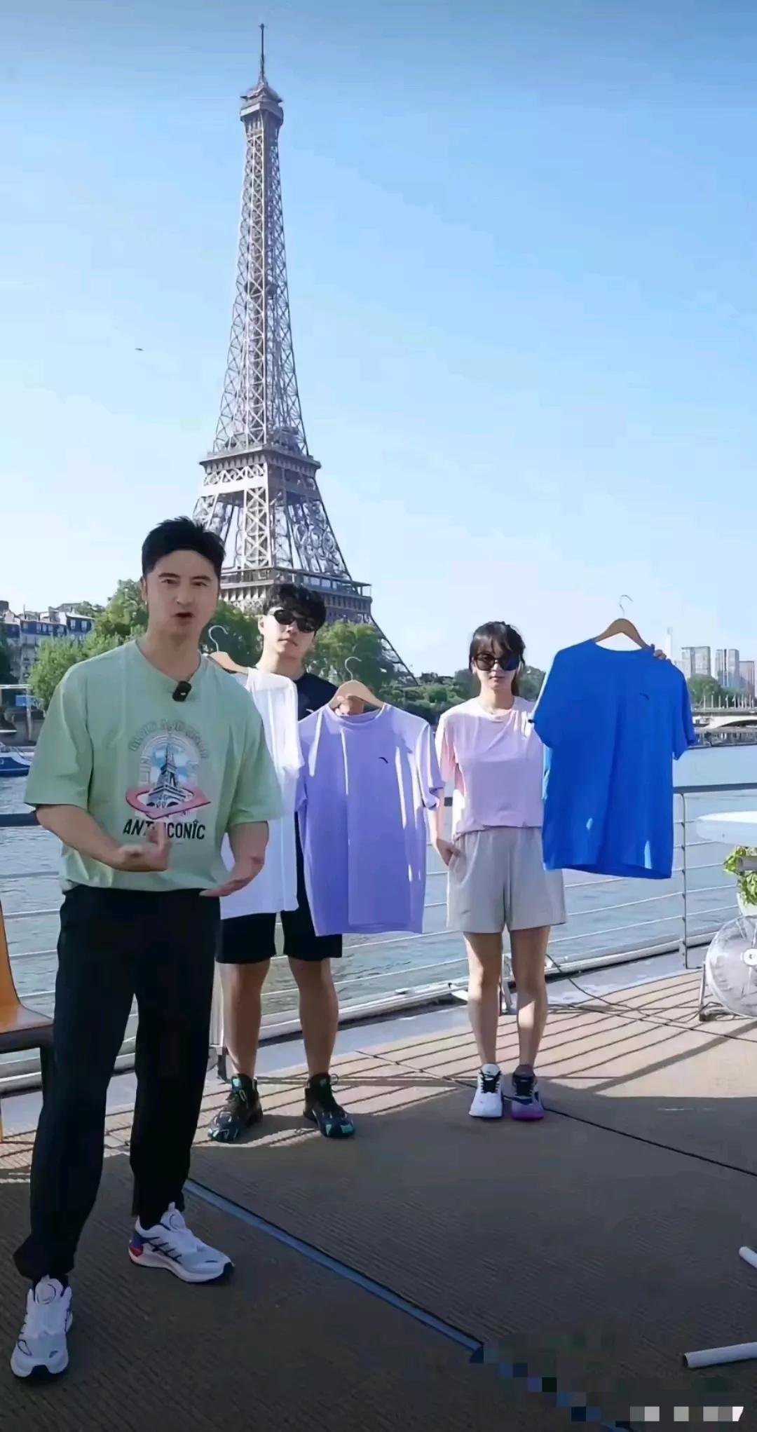 真是让人大跌眼镜
本以为你去巴黎是为了看奥运会
没想到你跑到埃菲尔铁塔下直播带货