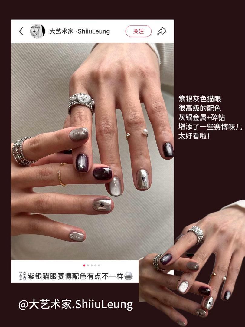 MARK一些淡人味很浓的无性别美甲 