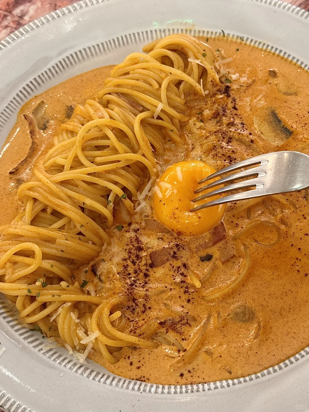 北京No.1辣奶油罗杰意面…🌶️🍜！！！