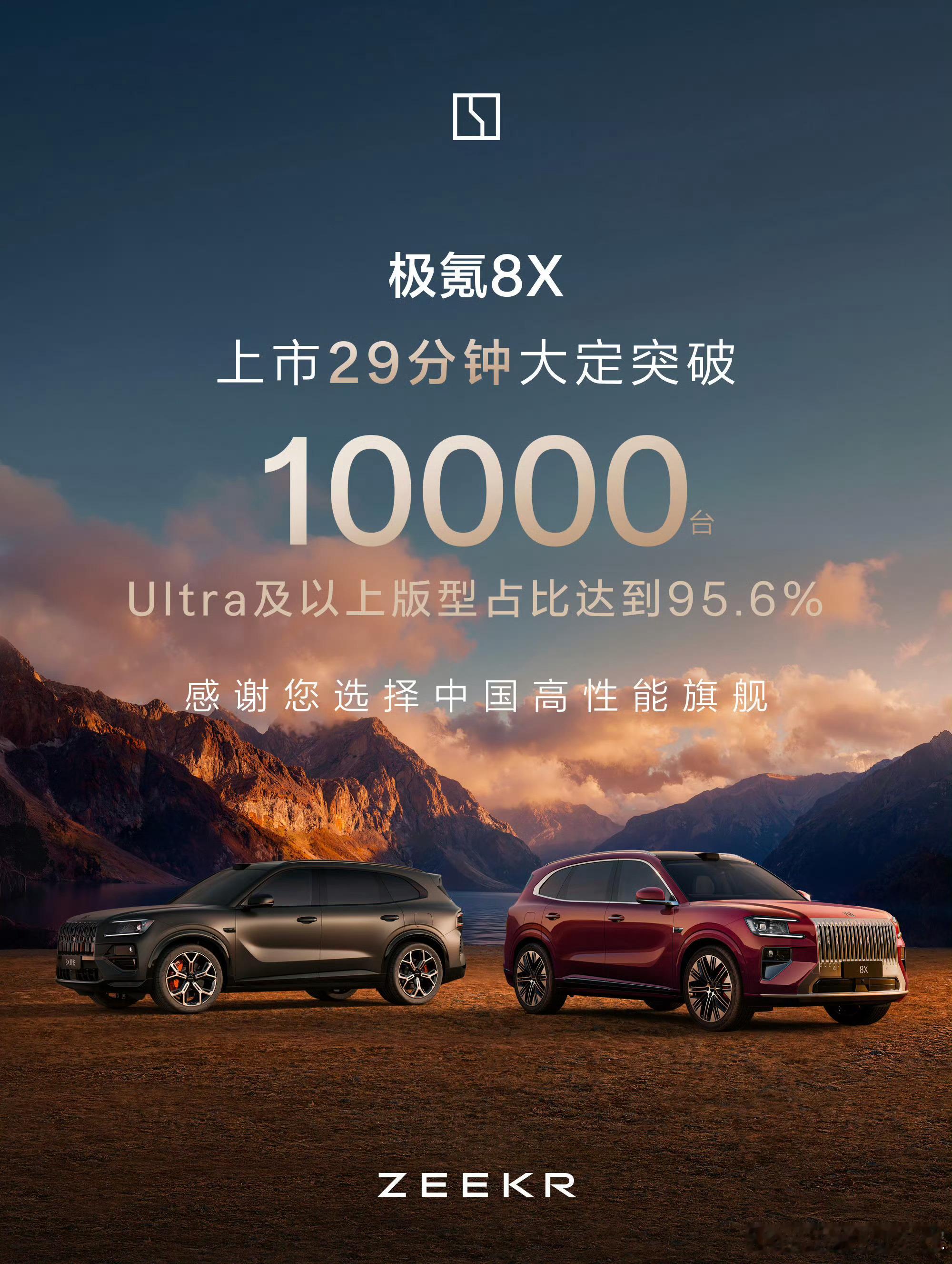 极氪8X公布售价，指导价35.68万-50.08万元，限时权益后32.98万起，