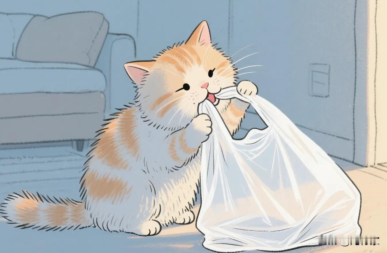 为什么有些猫特爱咬塑料袋？

有些猫特别爱咬塑料袋，可能与以下原因有关：
 
①