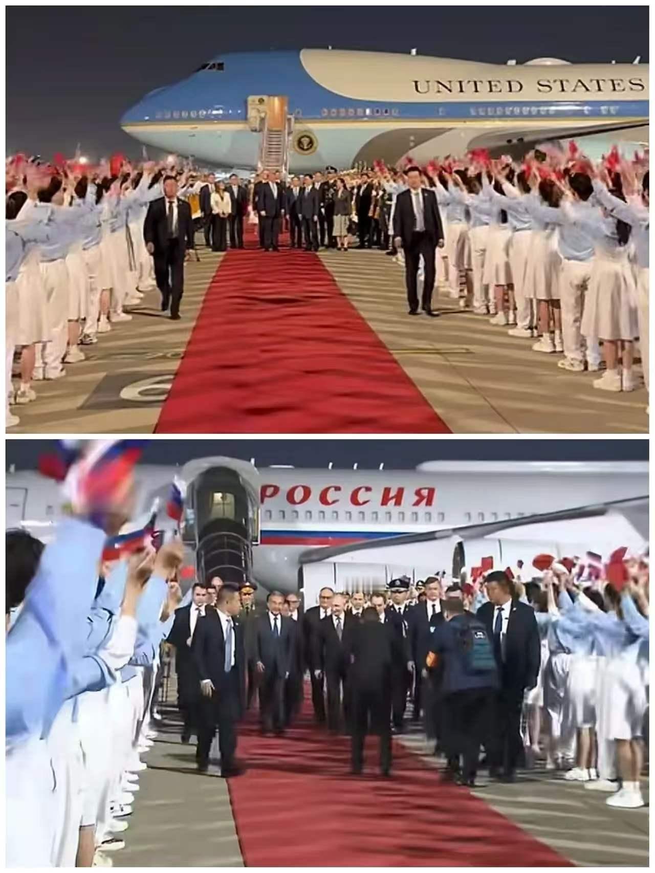 孩子们辛苦了！前脚美国总统特朗普访华结束刚走，后脚俄罗斯总统普京来访中国了，一样