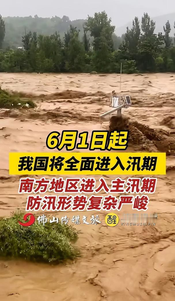 6月1日起，我国将全面进入汛期
南方地区进入主汛期，防汛形势复杂严峻。（出镜：刘