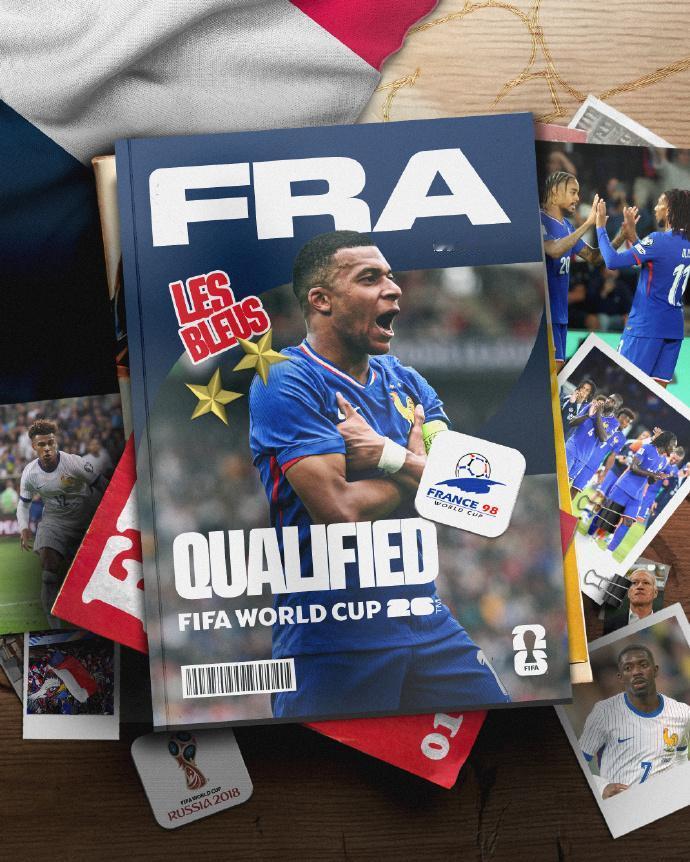 足球：世预赛法国提前晋级
世预赛欧洲区产生第二支直接出线队，法国凭借姆巴佩梅开二