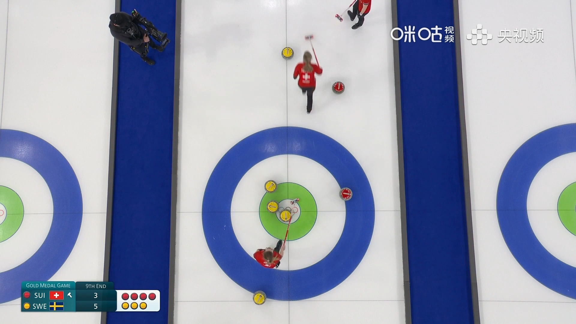 #瑞典队女子冰壶金牌##瑞士队女子冰壶银牌# 🥌米兰冬奥会女子冰壶金牌赛🏅，