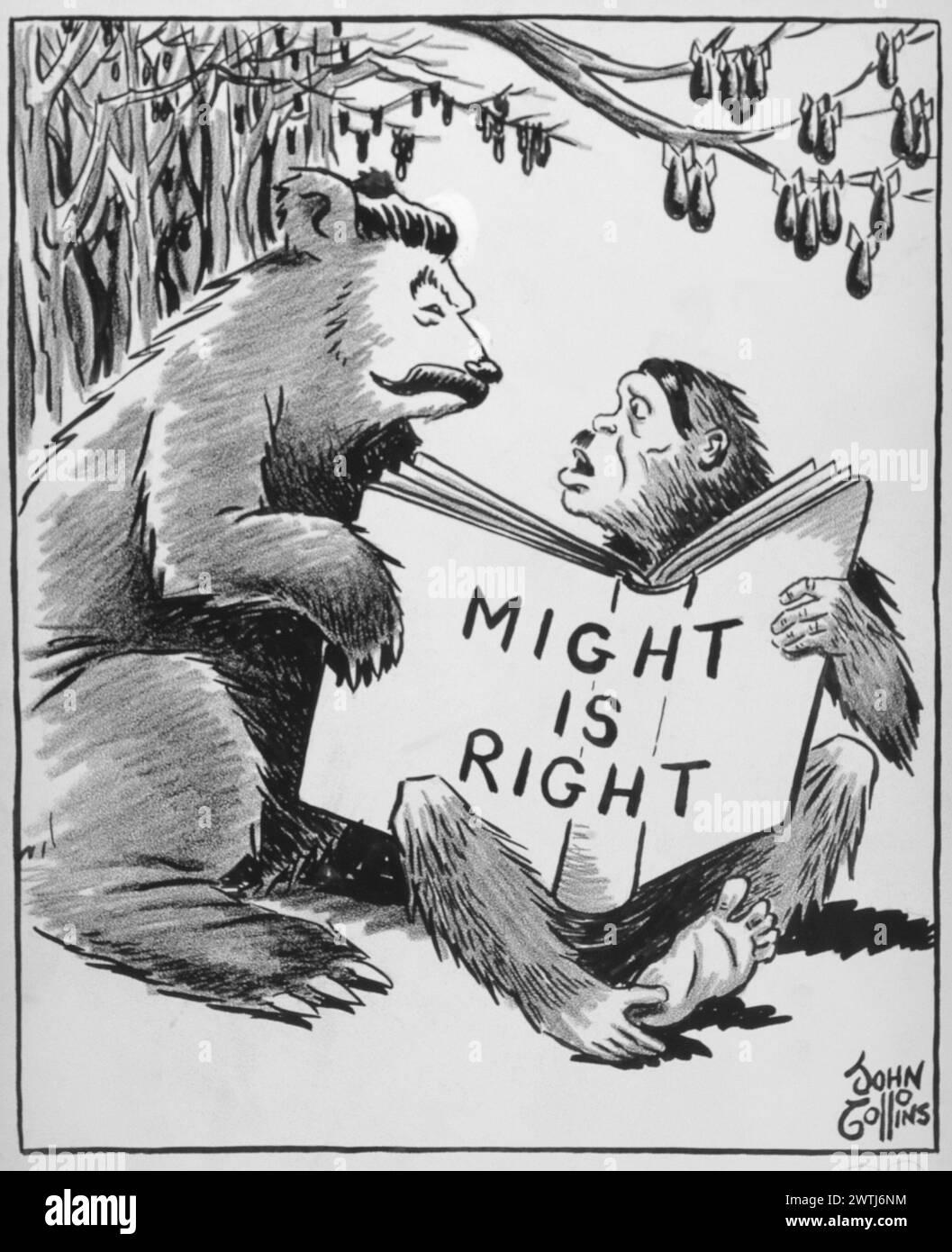 特朗普时代，正义是力量 变为 力量是正义   

might is right