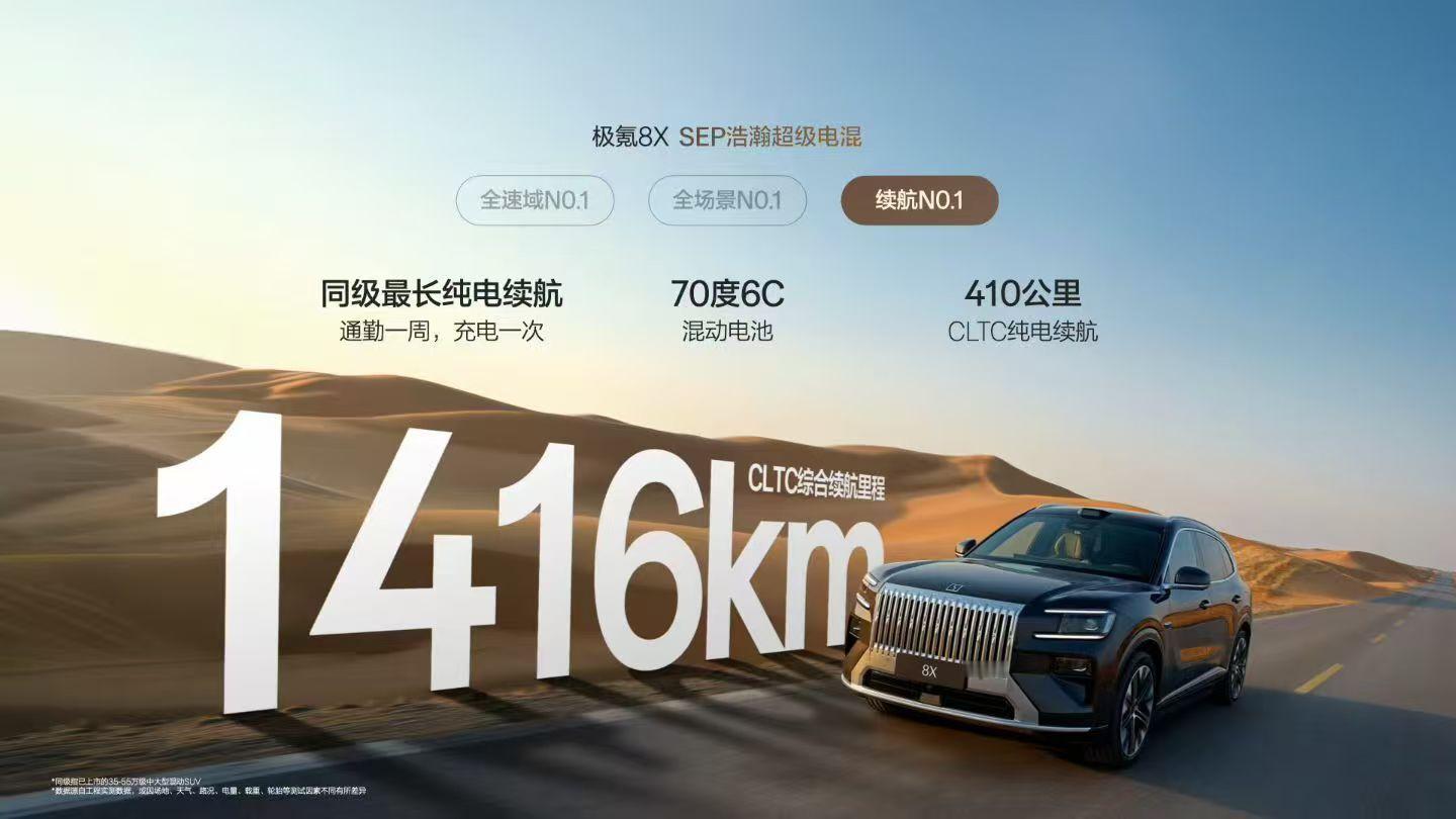 极氪8X正式上市，其他配置都很顶，基本上就是一个小号的9x，当然我印象比较深的是