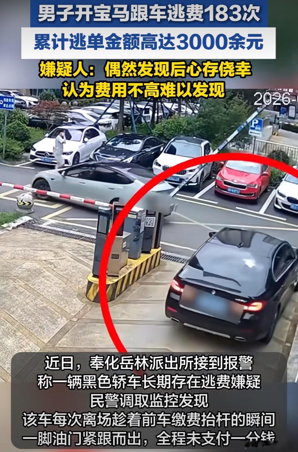 宝马车主逃单3000被抓说这么多吗 这心理素质也是绝了。其实吧单次十几块确实不多