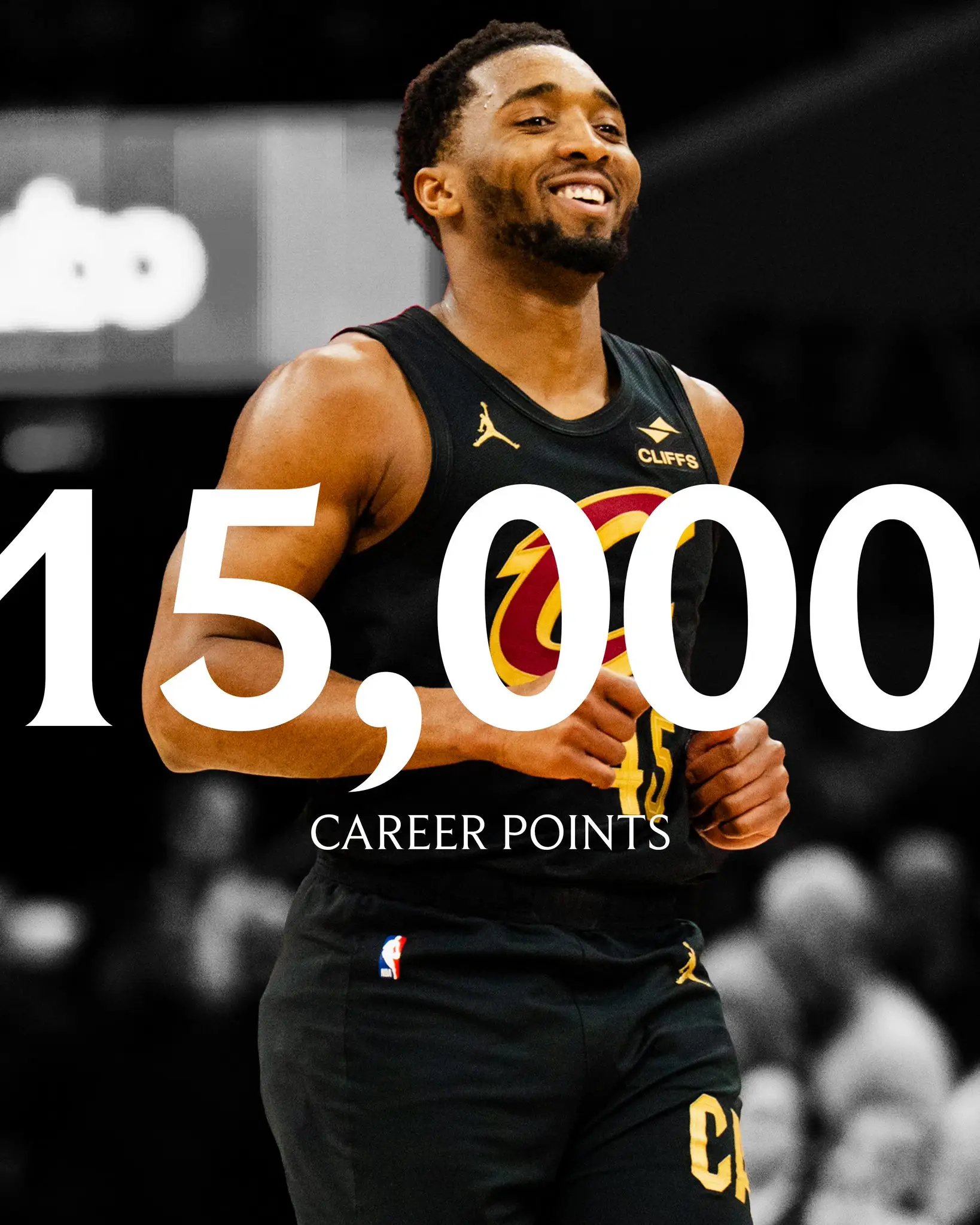 米切尔生涯15000分达成✅成为自2017-18赛季进入NBA以来第五位得分超过