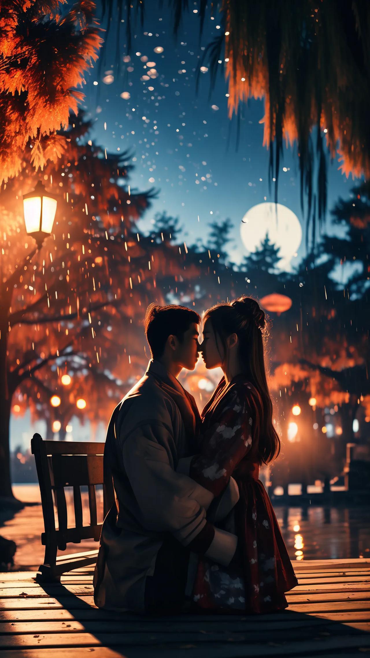 行香子·花前月下
文/无冕诗人

一

花影朦胧，月色轻柔。
步幽庭、思绪难休。