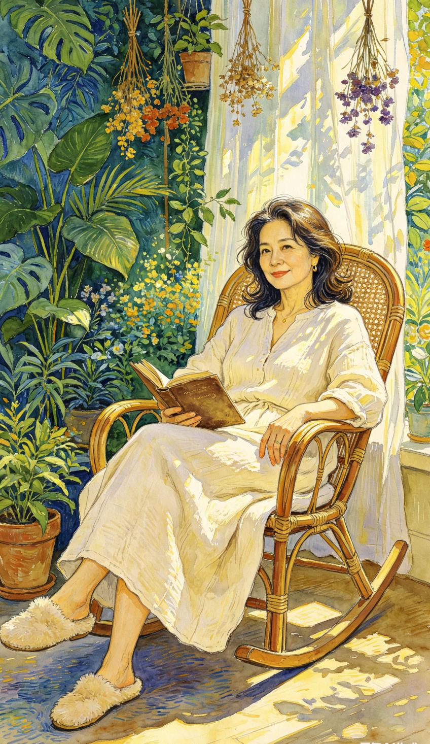 师兄说：
一个女人过了 50岁还单身，
简直是太好了！

你不用照顾一个糟老头子