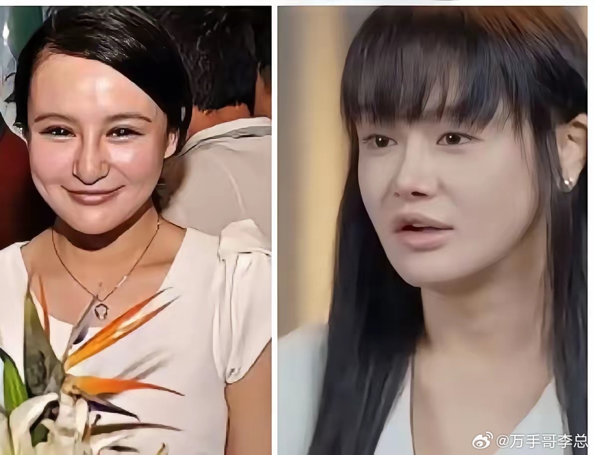 冉莹颖要是不动鼻子就好了，以前的鼻子又肉又大，完全是个大财库聚财啊！近些年她妆容