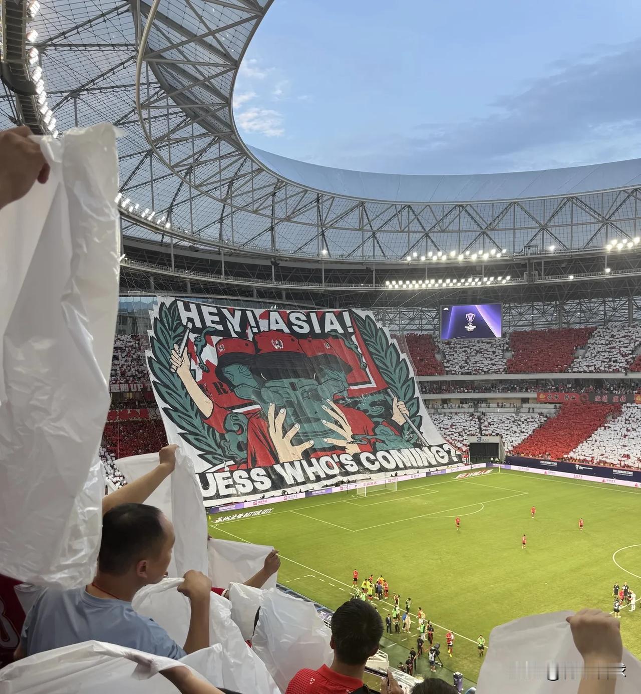 中超威斯特法伦！成都凤凰山惊现三星堆面具tifo，完爆工体八臂哪吒城和上海德比的