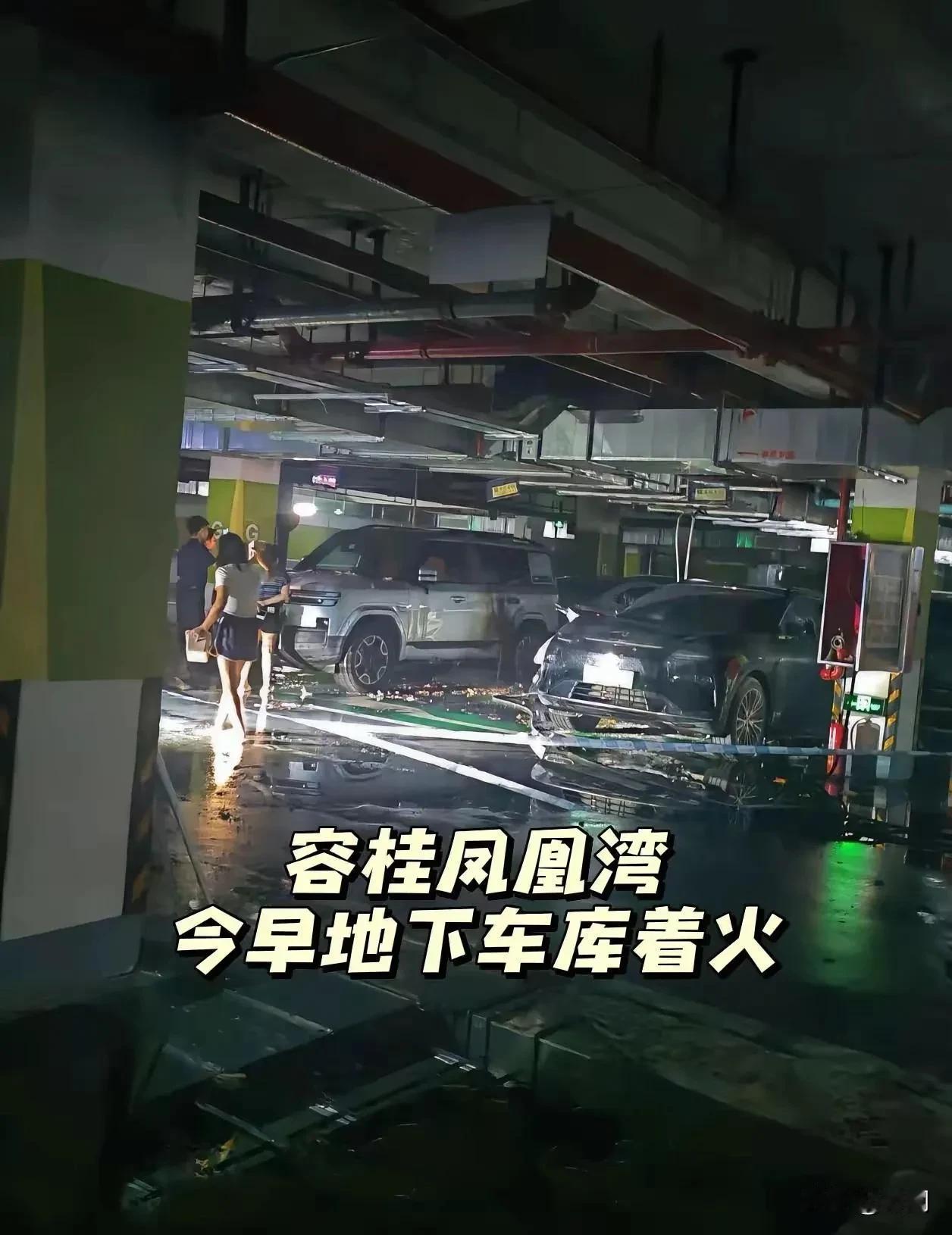 全网被压制热搜，佛山市凤凰湾小区地下室电车凌晨突然起火。事发10月8日凌晨4点1