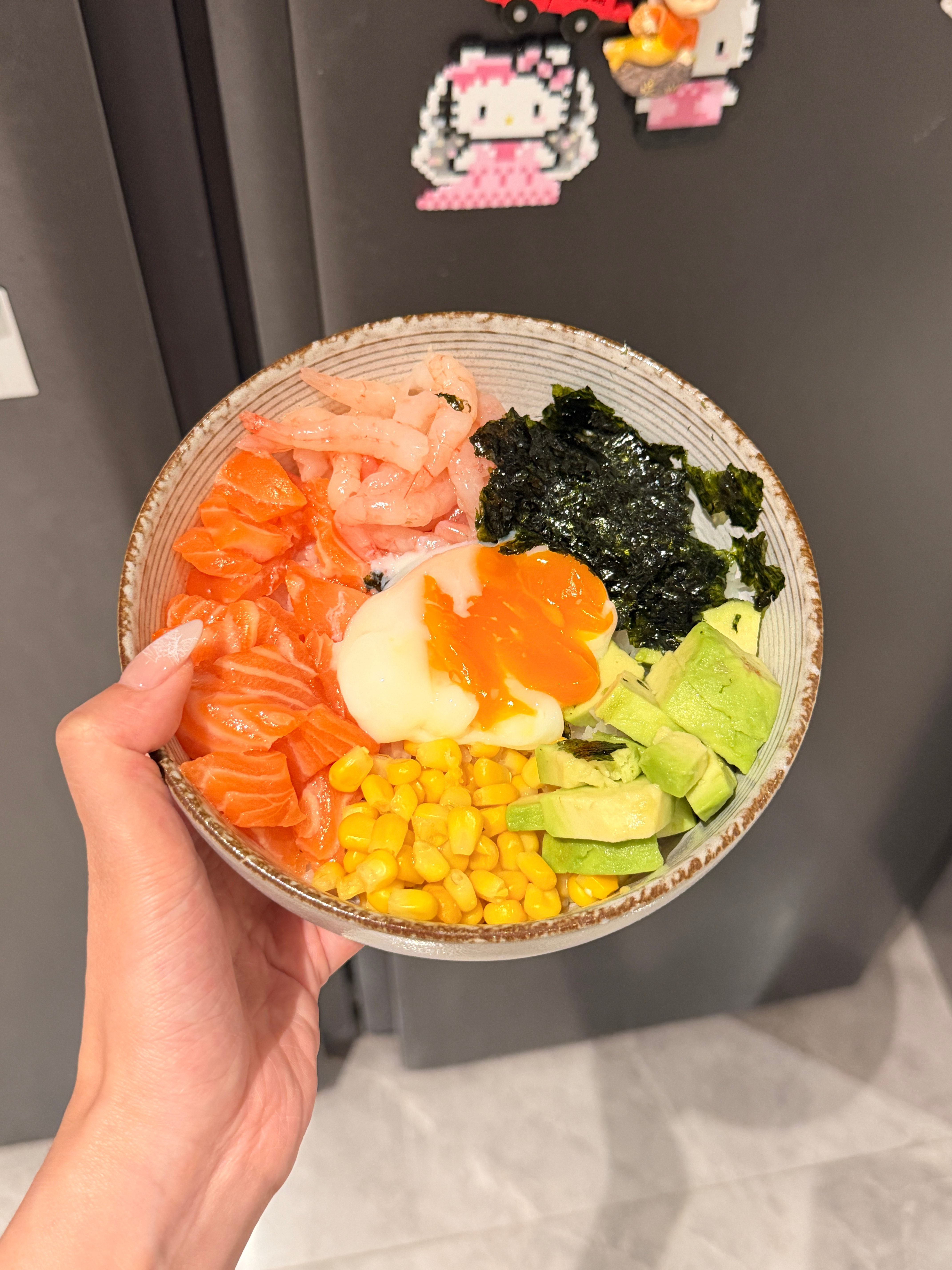 三文鱼波奇饭➕照烧汁震撼美味！！！ 