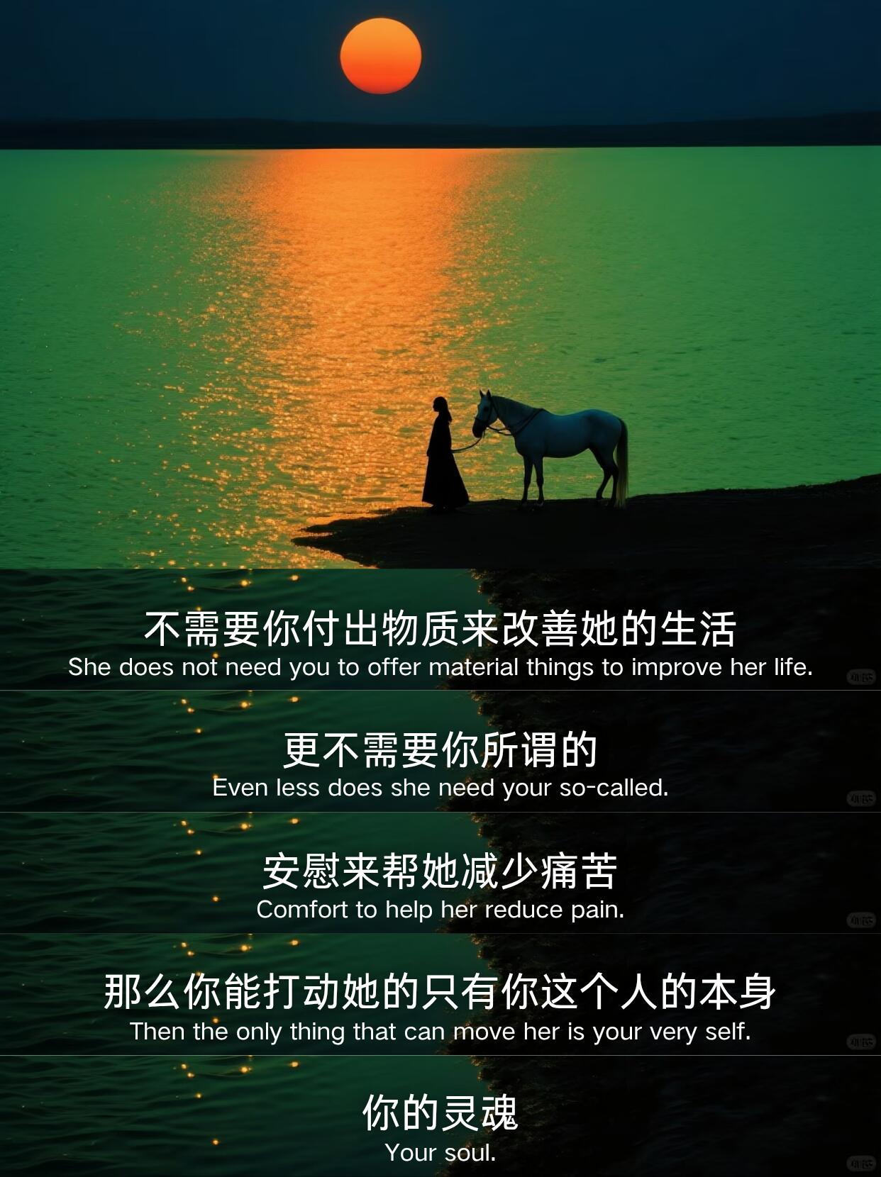 听过三观非常正的一段话: 
