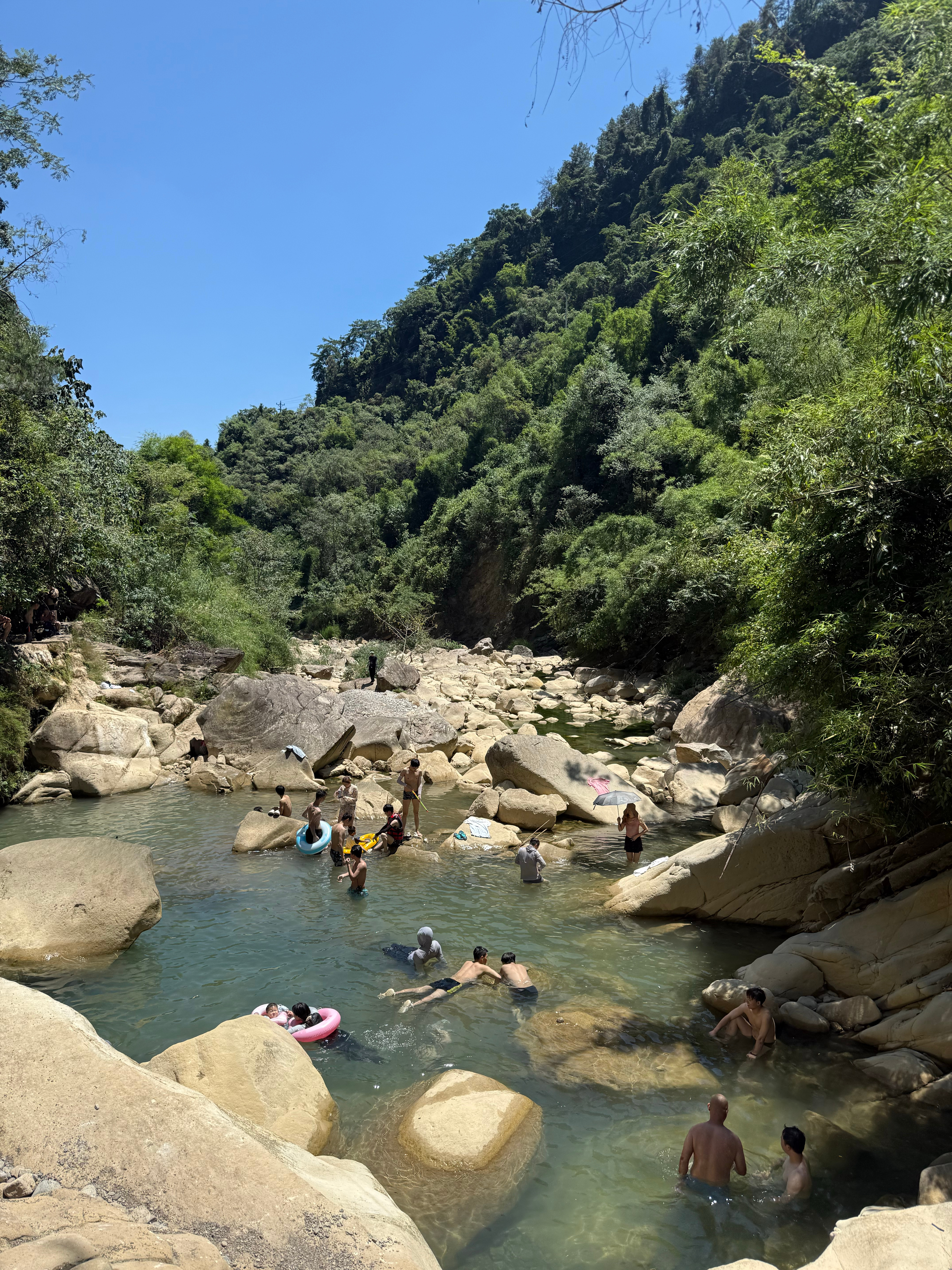 和我弟一起玩水 重庆·金刀峡风景区