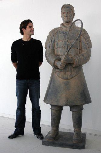 酷似费德勒的秦兵马俑