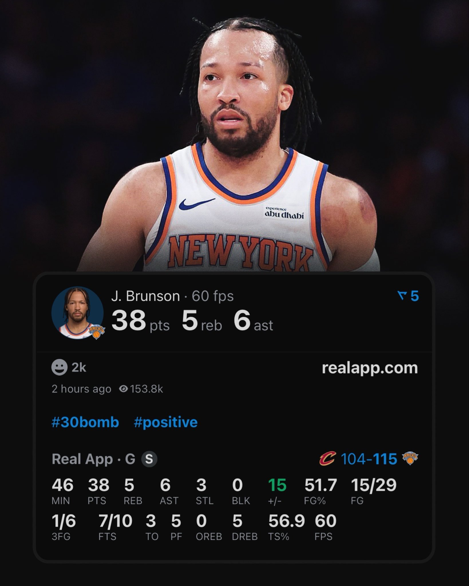 NBA历史季后赛生涯场均得分最高（至少20场）：33.4分 —— 迈克尔·乔丹3
